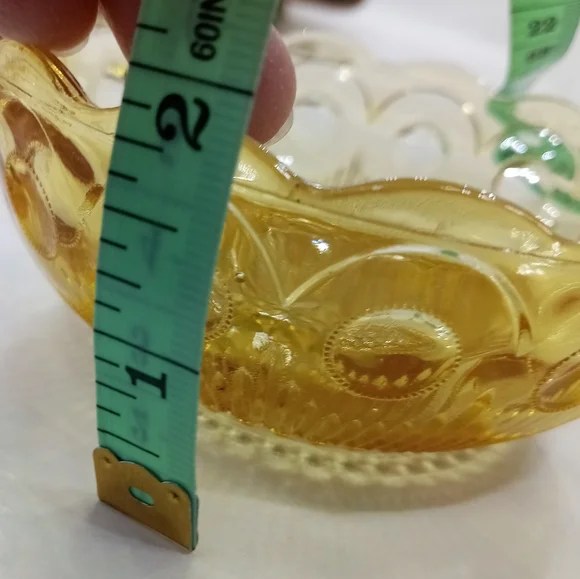 Vintage Bartlett Collins Manhattan Amber Glass Dessert Bowls - Picture 5 of 5